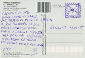 Carto Postal-Brasilia Acuab Charrua