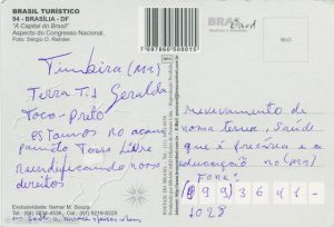 Carto Postal-Brasilia Timbira
