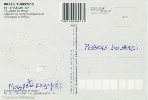 Carto Postal-Brasilia Mrypati Kayapo