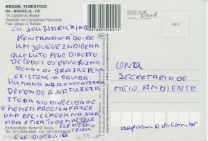 Carto Postal-Brasilia Haruxina Kontanawa